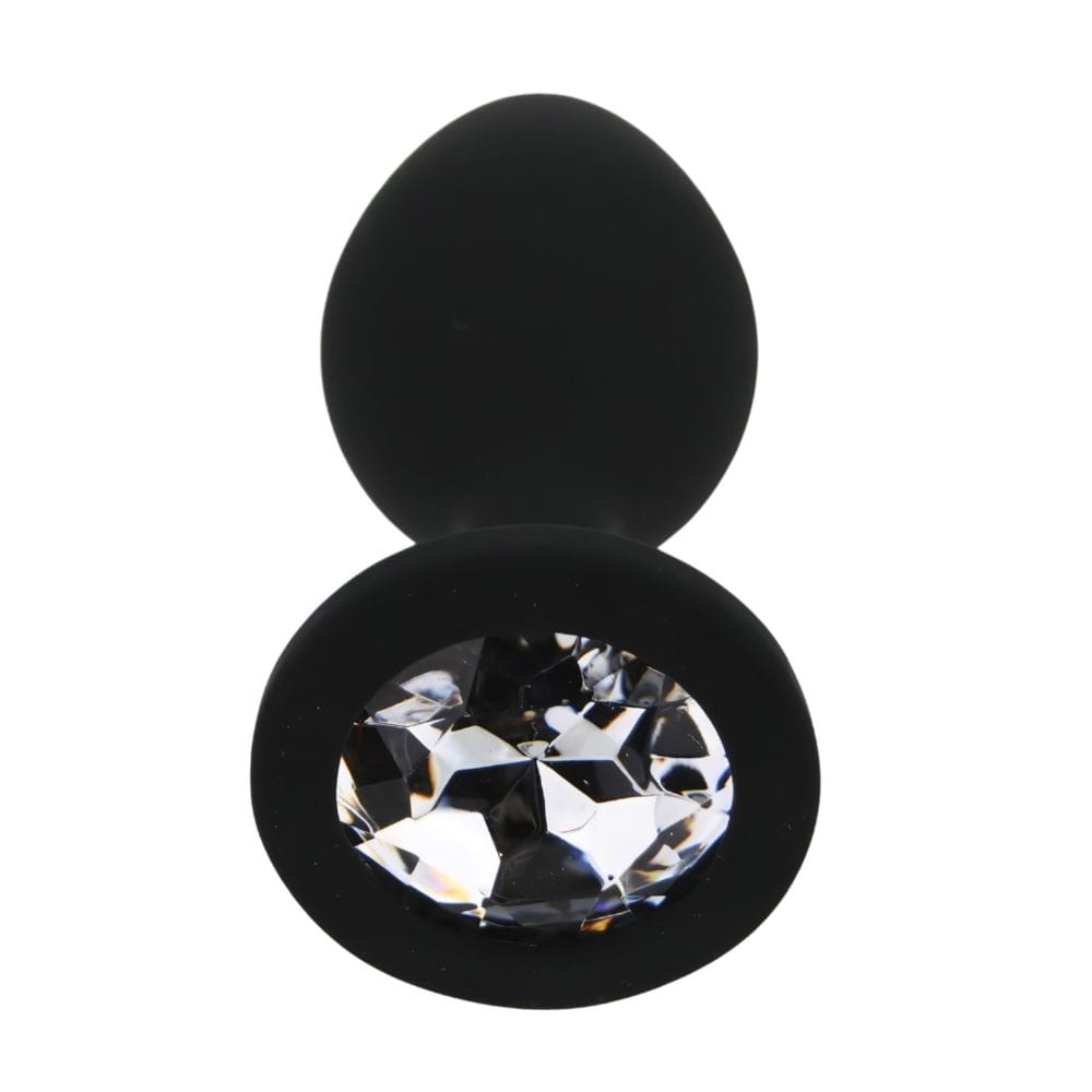 Toosh Jewelled Black Silicone Butt Plug Small 2.9 Inch – image number 3