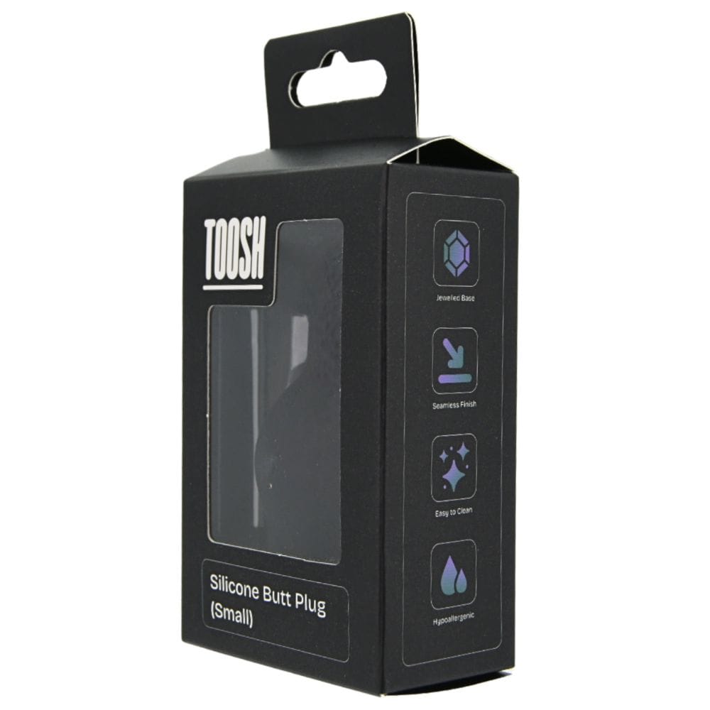 Toosh Jewelled Black Silicone Butt Plug Small 2.9 Inch – image number 4