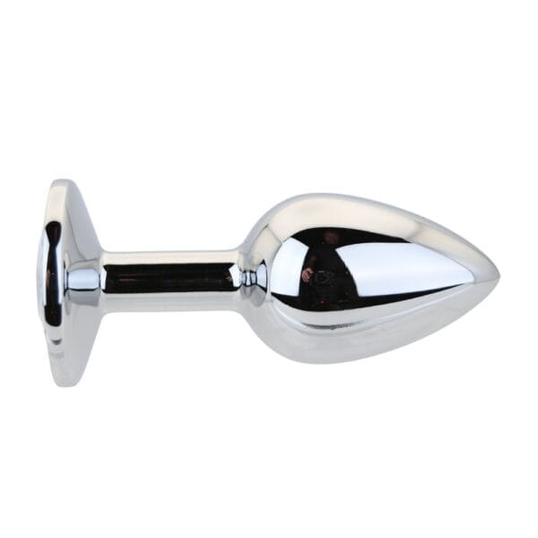 Toosh Jewelled Silver Metal Butt Plug Small 2.8 Inch – image number 2