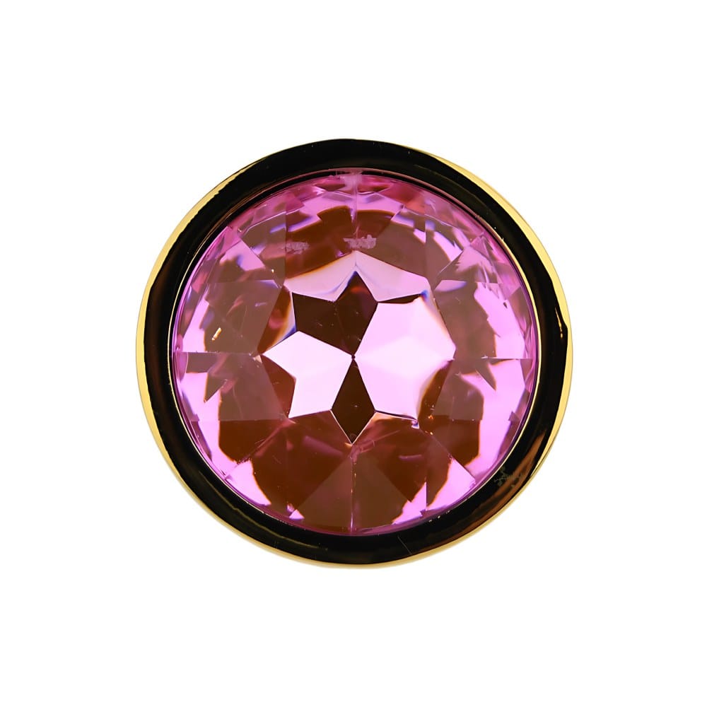 Toosh Small Pink Stone Metal Butt Plug – image number 3