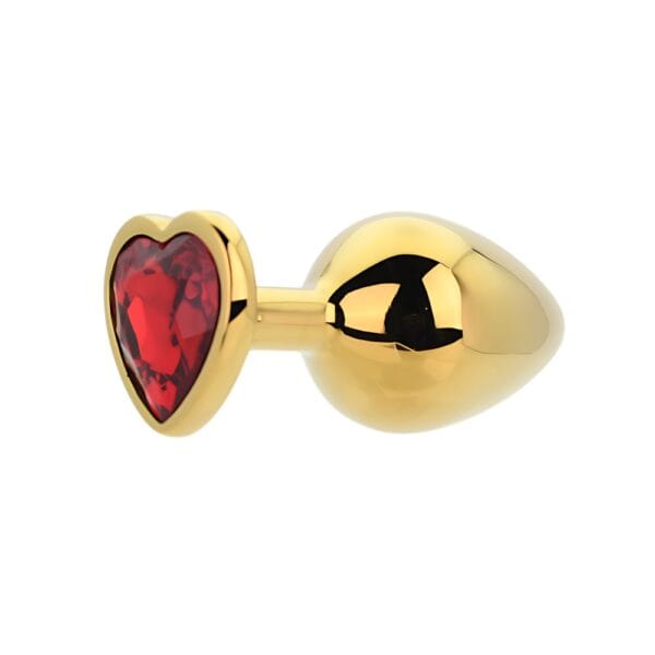 Toosh Heart Shaped Gold Butt Plug – image number 1