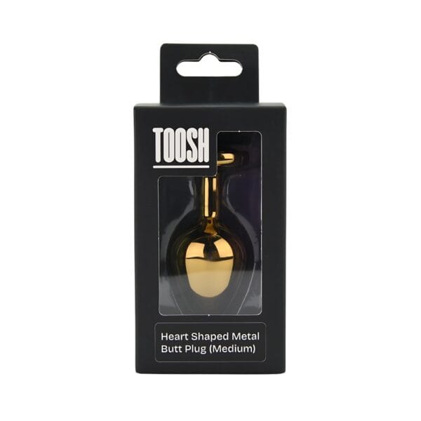 Toosh Heart Shaped Gold Butt Plug – image number 5