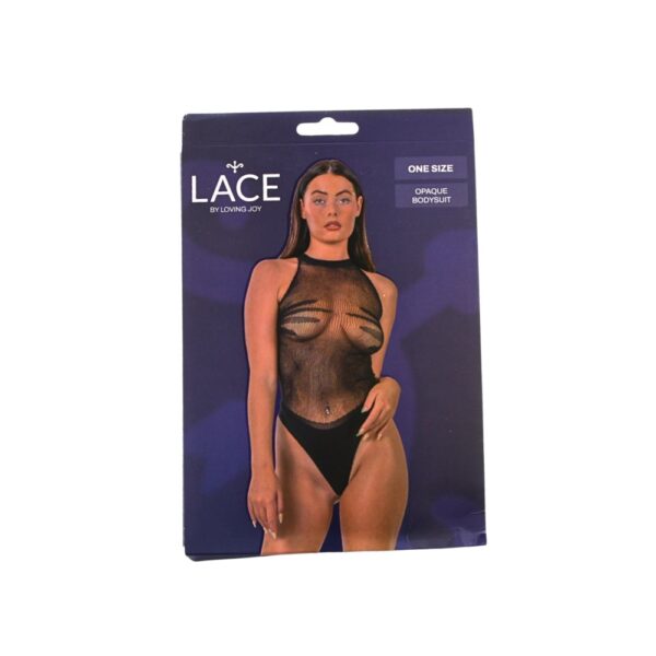 Lace by Loving Joy Opaque Black Bodysuit – image number 4