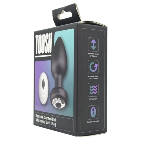 Toosh Remote Control Rechargeable Vibrating Butt Plug – image number 4