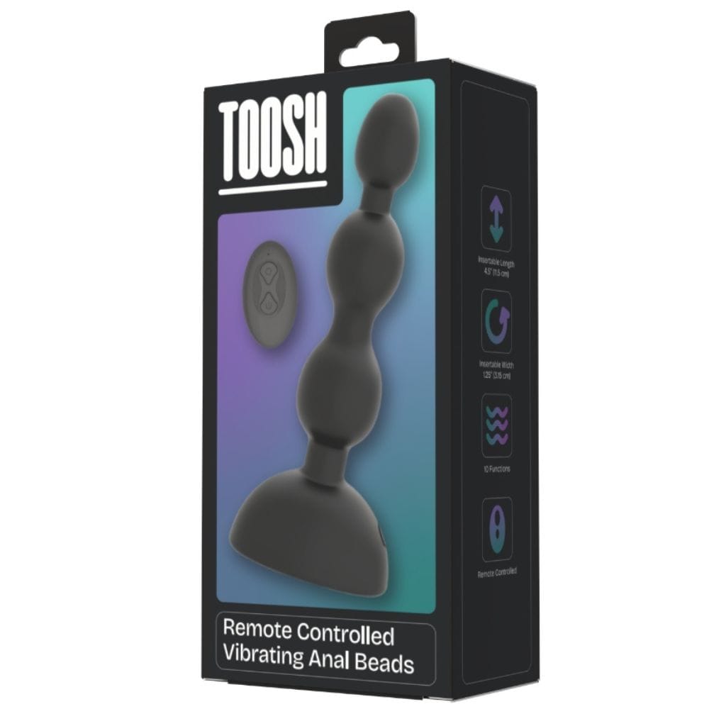 Toosh Remote Control 10 Function Vibrating Anal Beads – image number 4