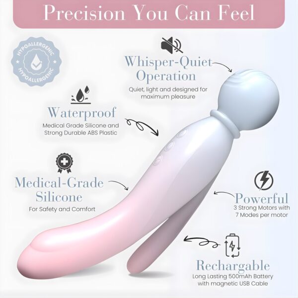 MYLO 3-In-1 Air Body Wand Massager – image number 5