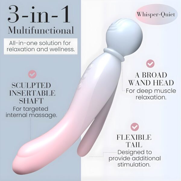 MYLO 3-In-1 Air Body Wand Massager – image number 2