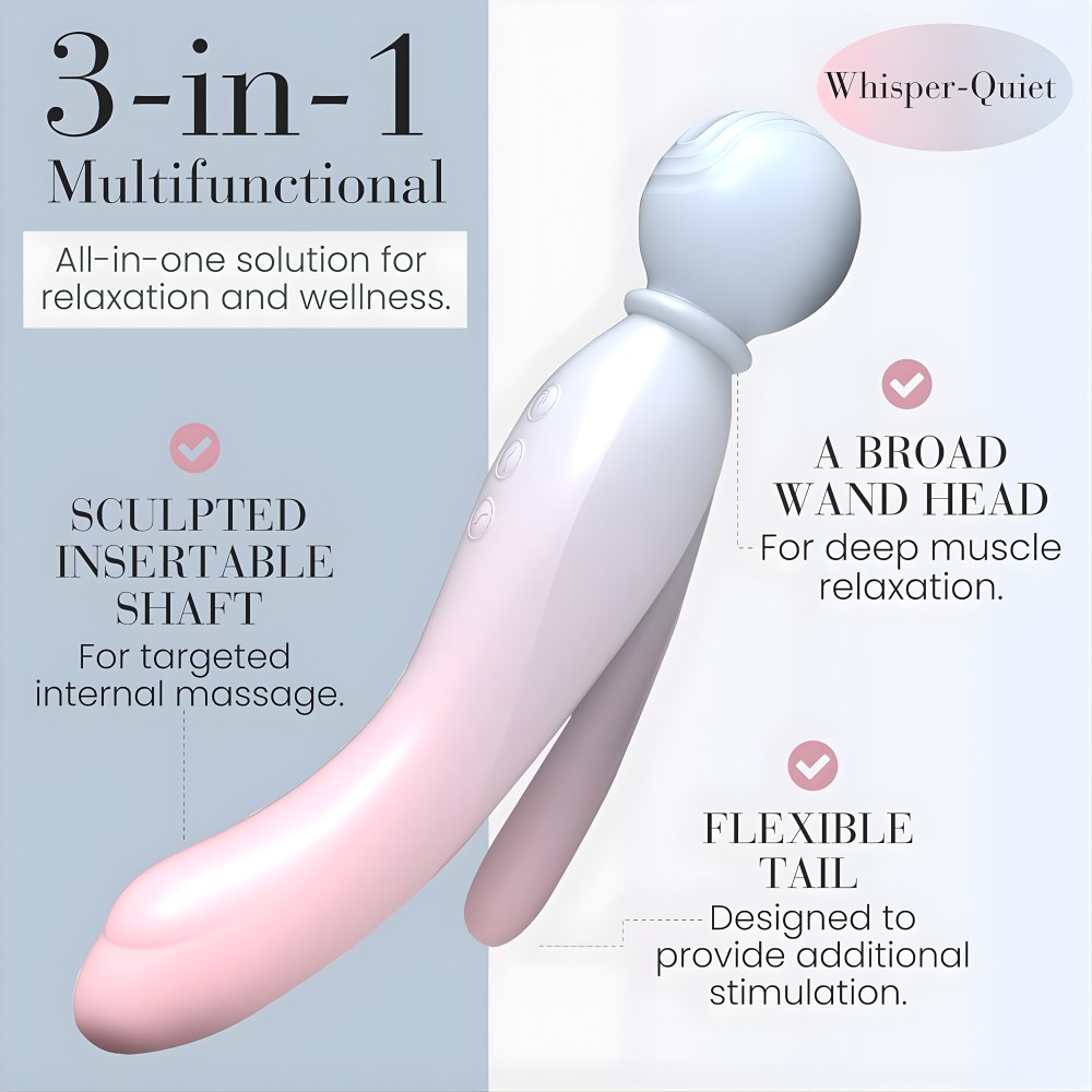 MYLO 3-In-1 Air Body Wand Massager – image number 2