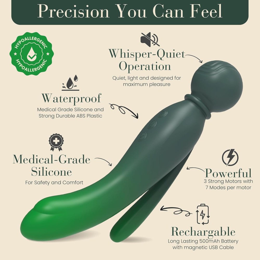 MYLO 3-In-1 Body Wand Massager Earth – image number 3