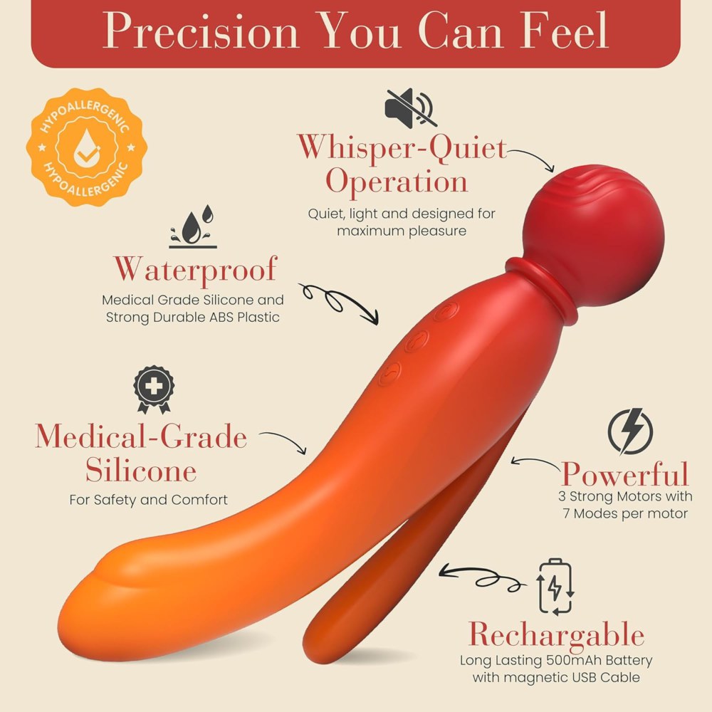 MYLO 3-In-1 Fire Body Wand Massager – image number 2