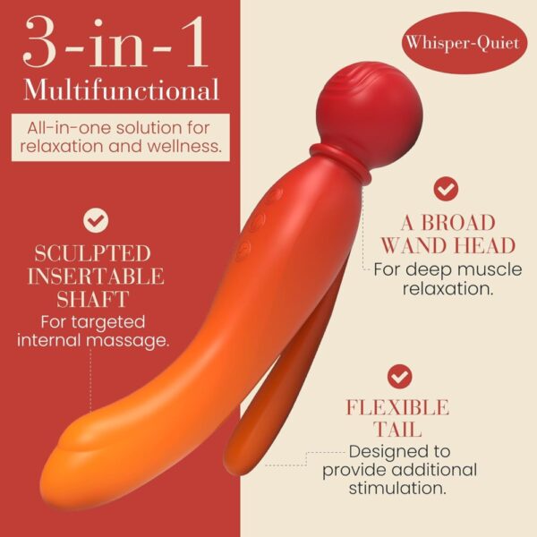 MYLO 3-In-1 Fire Body Wand Massager – image number 4