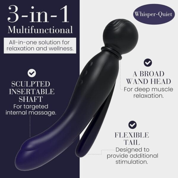 MYLO 3-In-1 Spirit Body Wand Massager Vibrator – image number 5
