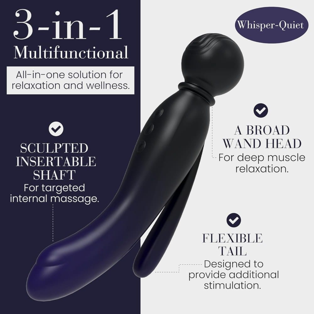 MYLO 3-In-1 Spirit Body Wand Massager Vibrator – image number 5