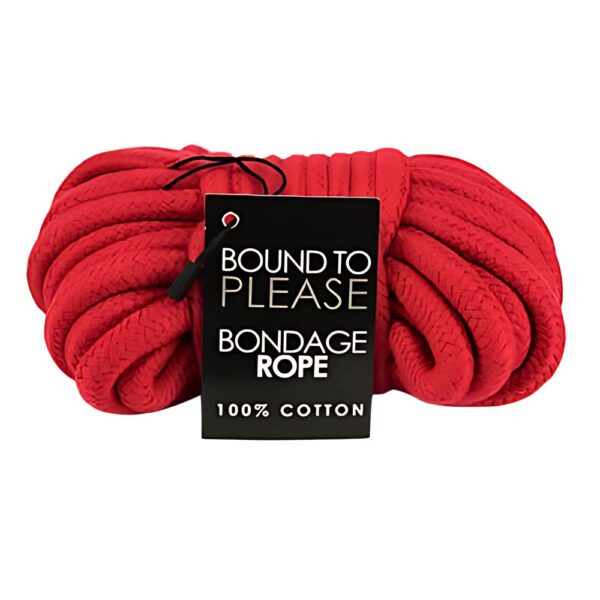 Loving Joy Soft Cotton Bondage Rope Red 10m – image number 2
