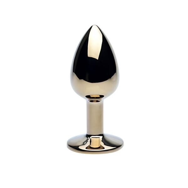 Precious Metals Gold Jewelled Butt Plug - Small – image number 1