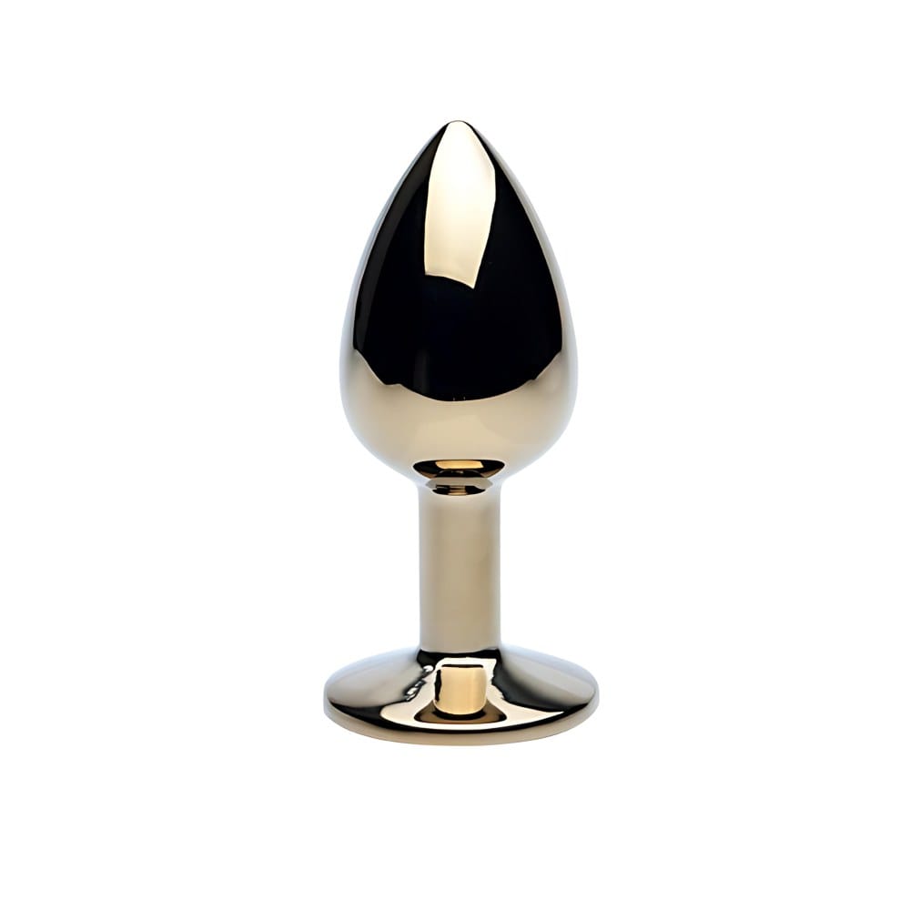 Precious Metals Gold Jewelled Butt Plug - Small – image number 1
