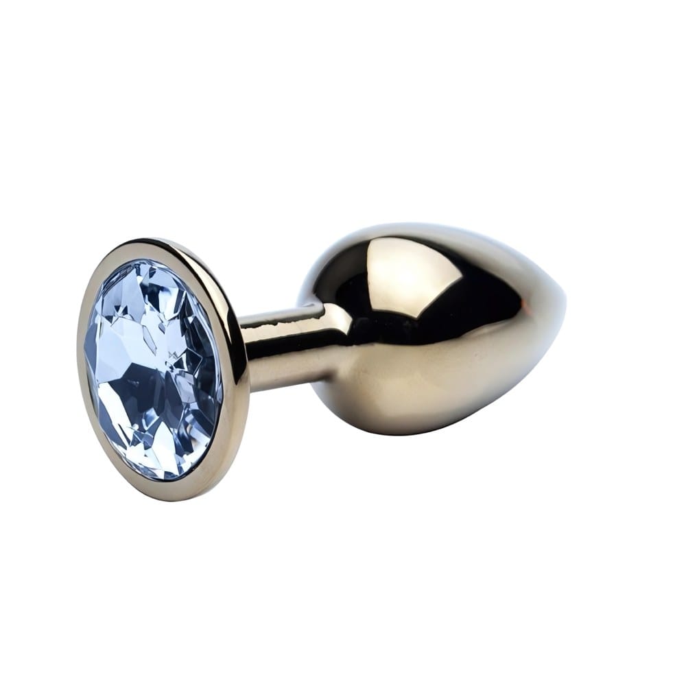 Precious Metals Gold Jewelled Butt Plug - Small – image number 2