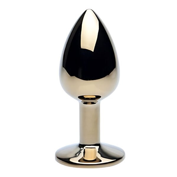 Precious Metals Gold Jewelled Small Butt Plug – image number 2