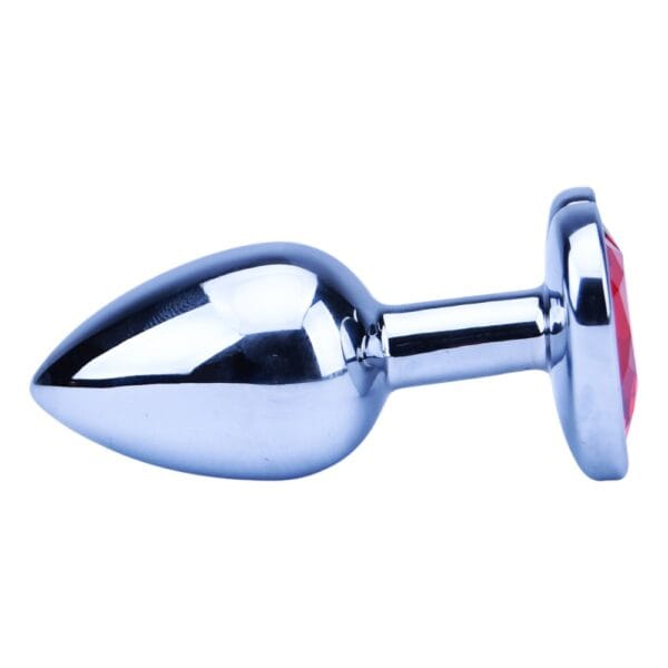 Precious Metals Heart Shaped Silver Butt Plug – image number 3