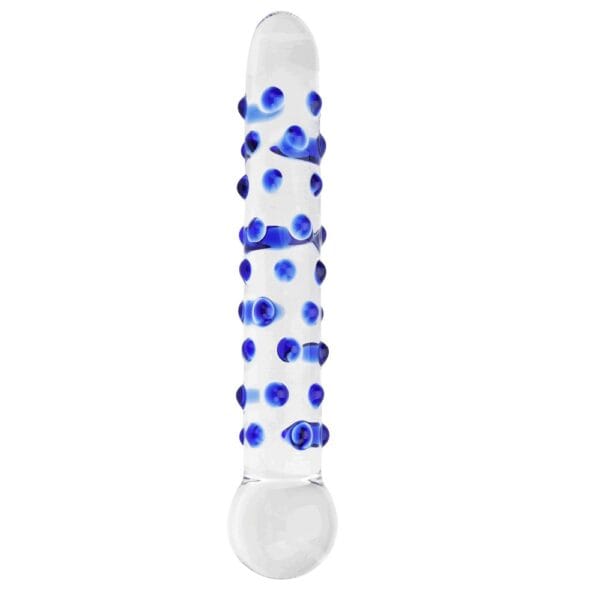 Spectrum Nubby Textured Glass Dildo – image number 1