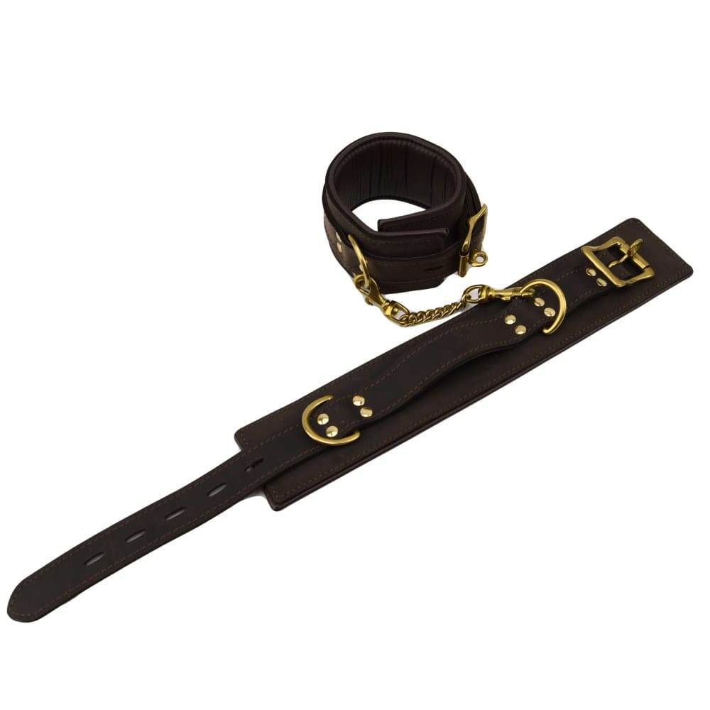 Bound Nubuck Leather Ankle Restraints – image number 1