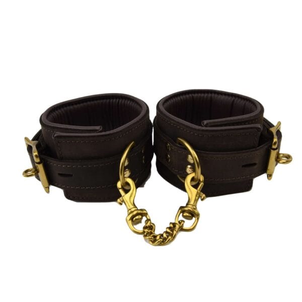 Bound Nubuck Leather Ankle Restraints – image number 2