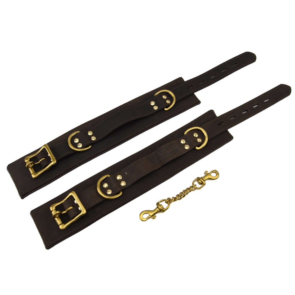 Bound Nubuck Leather Ankle Restraints – image number 3