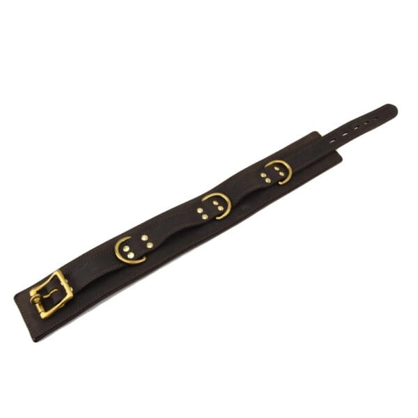 Bound Nubuck Leather Adjustable Collar – image number 3