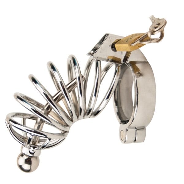 Impound Corkscrew Male Chastity Device With Penis Plug – image number 3