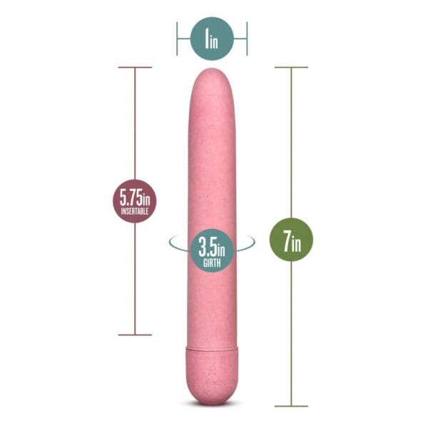Blush Novelties Gaia Biodegradable Eco Vibrator Pink – image number 4