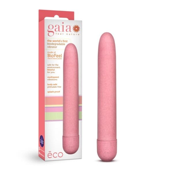 Blush Novelties Gaia Biodegradable Eco Vibrator Pink – image number 6