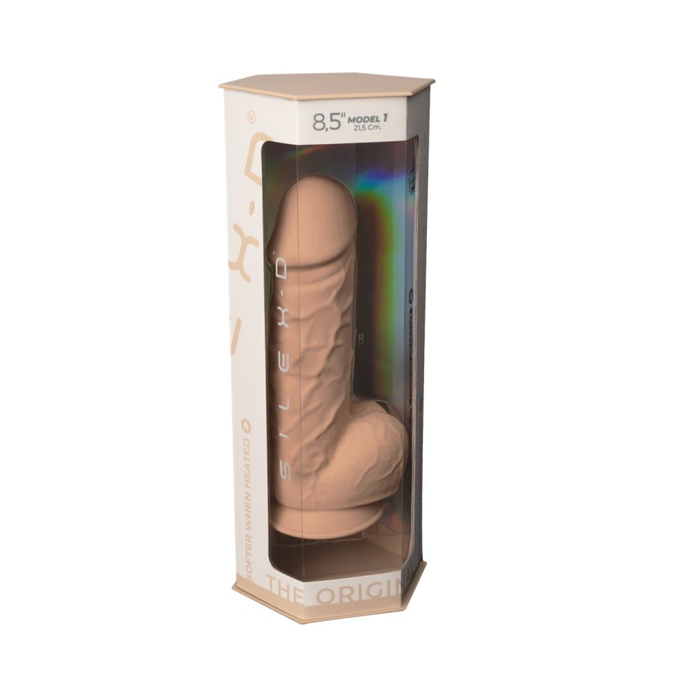SilexD Realistic Silicone Suction Cup Dildo with Balls 8.5 Inch – image number 5