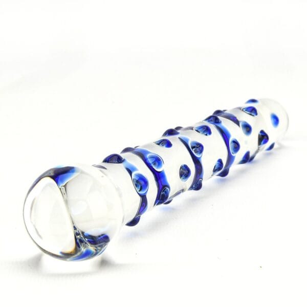Spectrum Nubby Textured Glass Dildo – image number 2