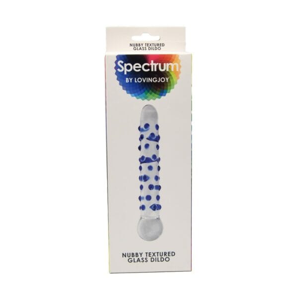 Spectrum Nubby Textured Glass Dildo – image number 5