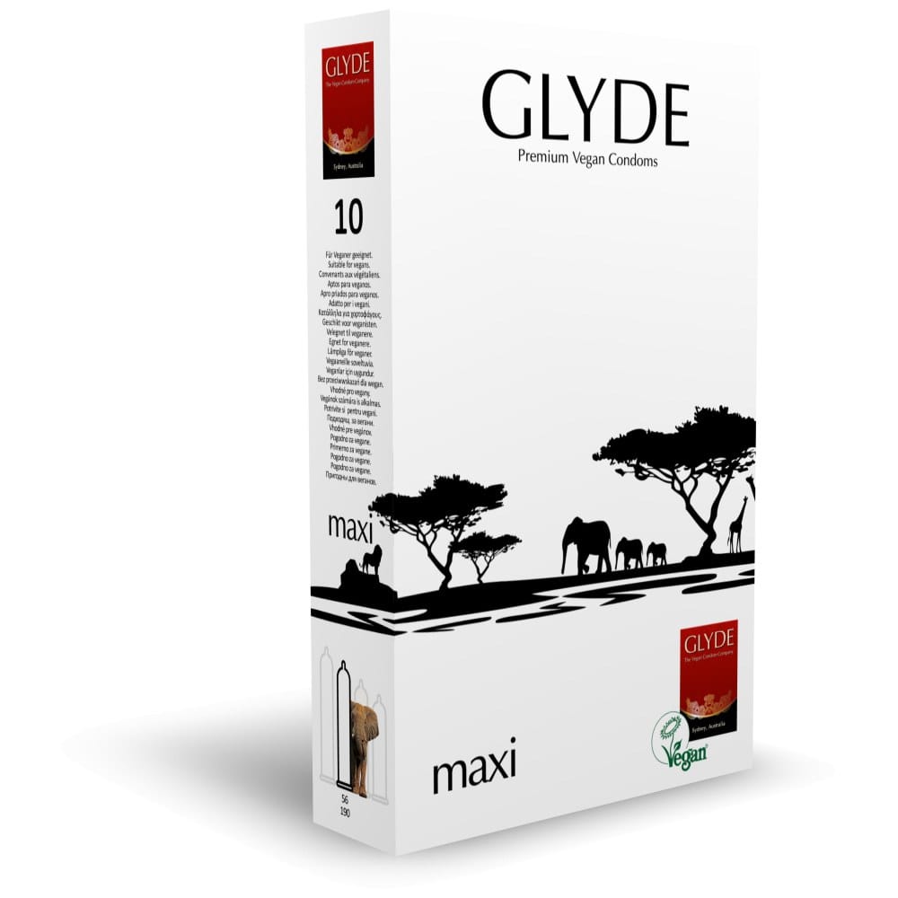 Glyde Ultra Maxi Vegan Condoms 10 Pack – image number 1