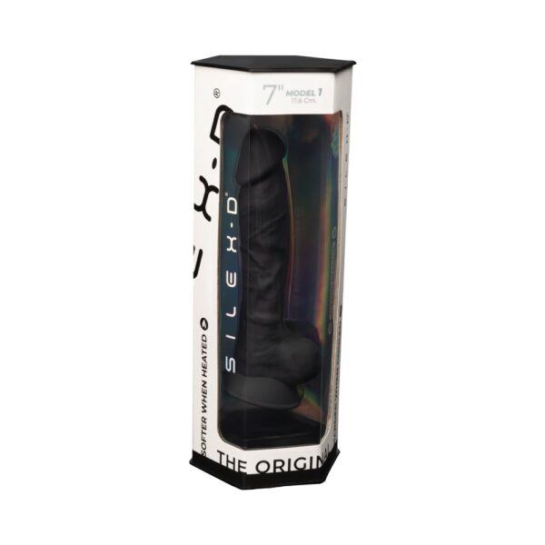 SilexD 7 Inch Realistic Silicone Suction Cup Dildo with Balls – image number 5