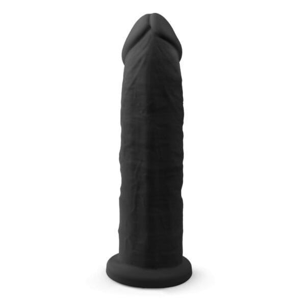 SilexD 9 Inch Realistic Girthy Silicone Suction Cup Dildo Black – image number 2