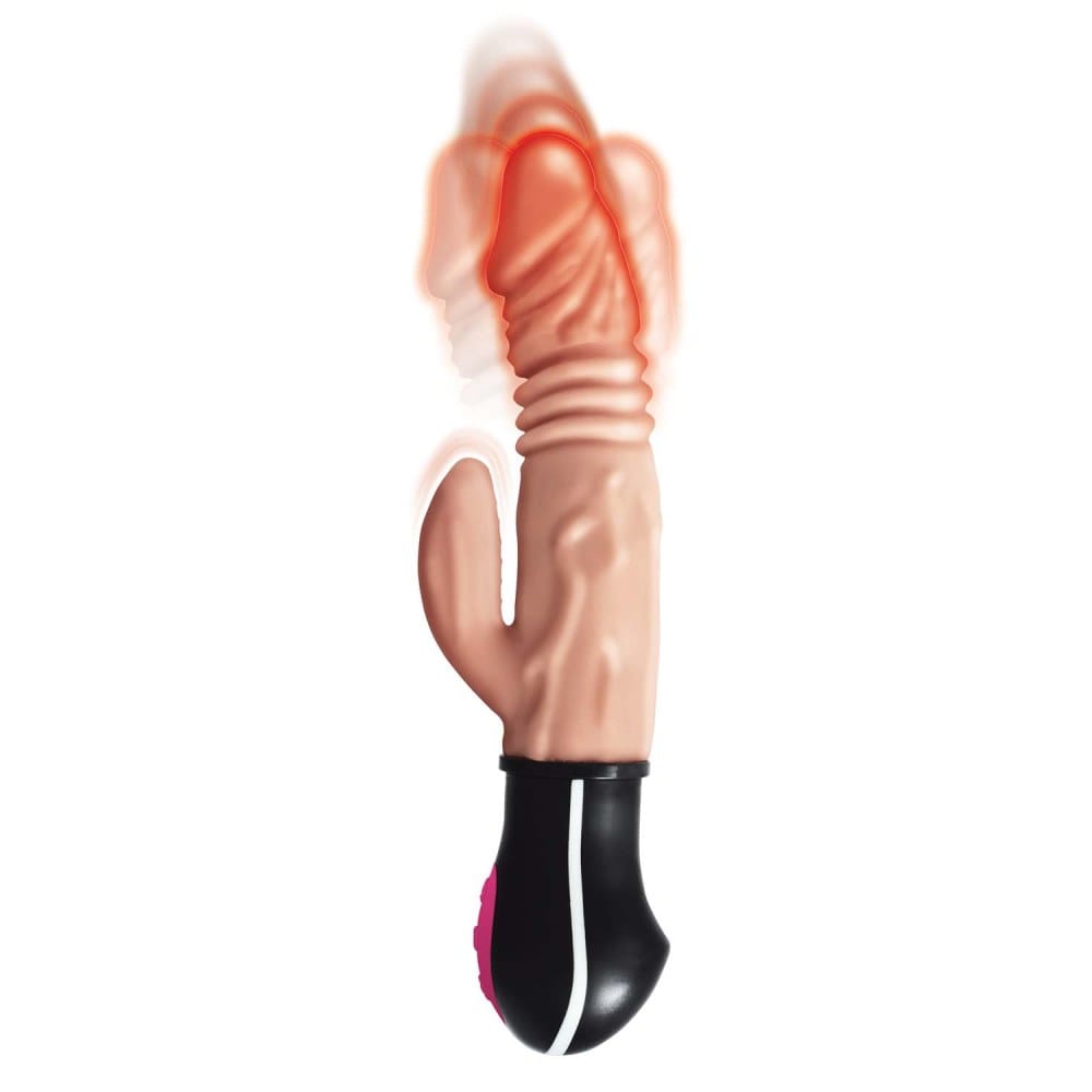 Nasstoys Realistic Warming Thrusting Vibrating Dildo Flesh – image number 3
