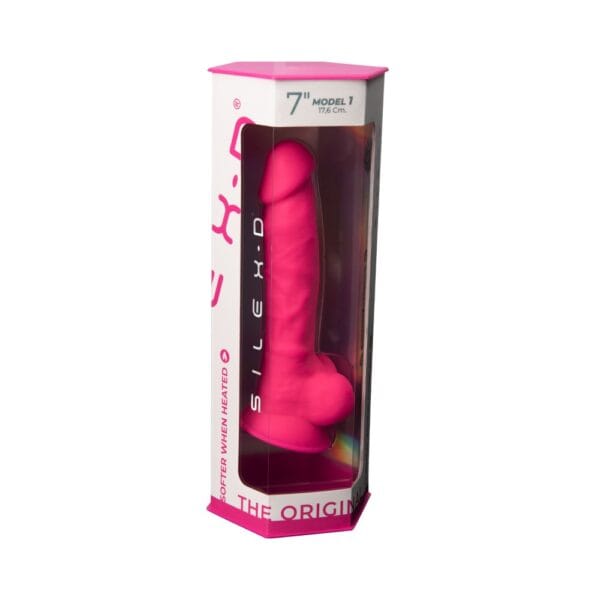 SilexD Realistic Pink Suction Cup Dildo with Balls 7 Inch – image number 6