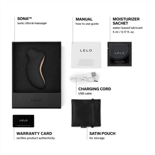 LELO SONA Black Sonic Clitoral Massager – image number 6