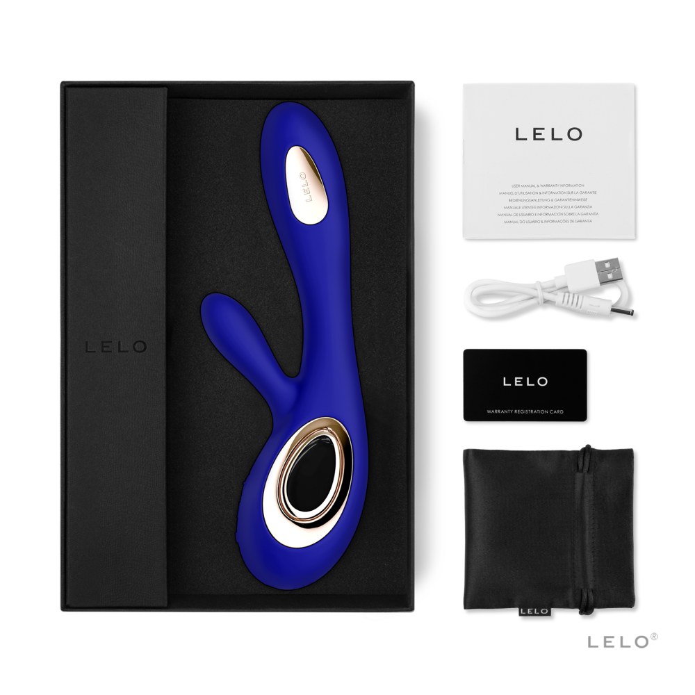 LELO Soraya Wave Midnight Blue Rabbit Vibrator – image number 5