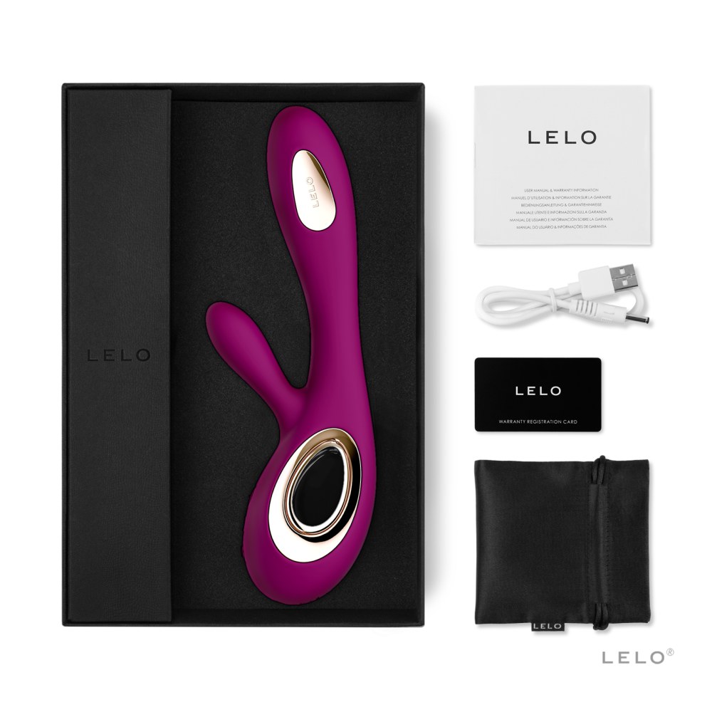 LELO Soraya Wave Dual Action Rabbit Vibrator Deep Rose – image number 3