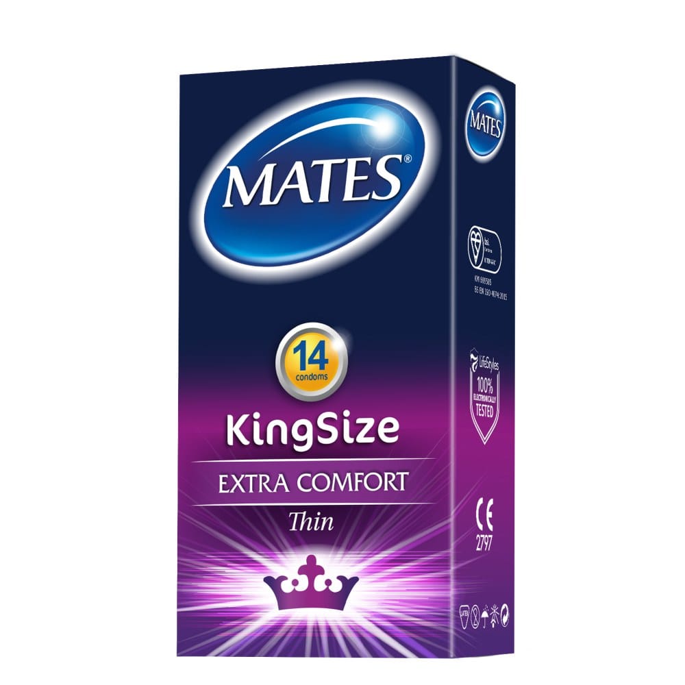 Mates King Size Condoms 14 Pack – image number 1