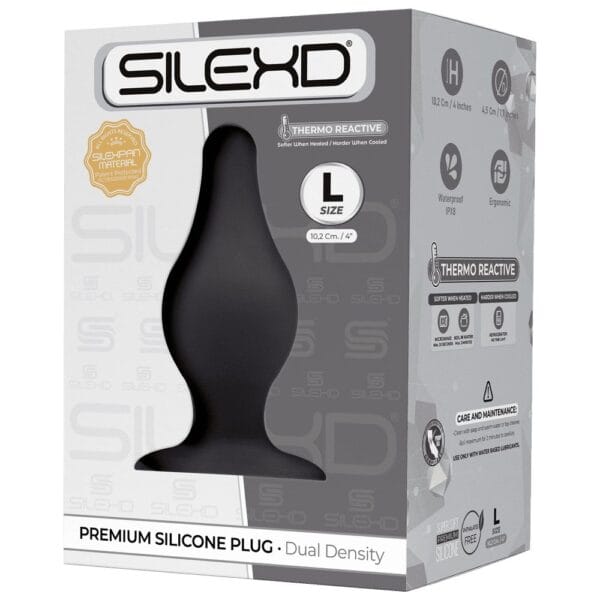 SilexD Dual Density Thermo Reactive Large Silicone Anal Plug – image number 2