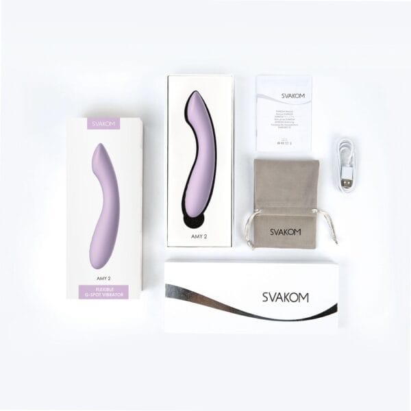 Svakom Amy 2 G-Spot and Clitoral Vibrator Purple – image number 4