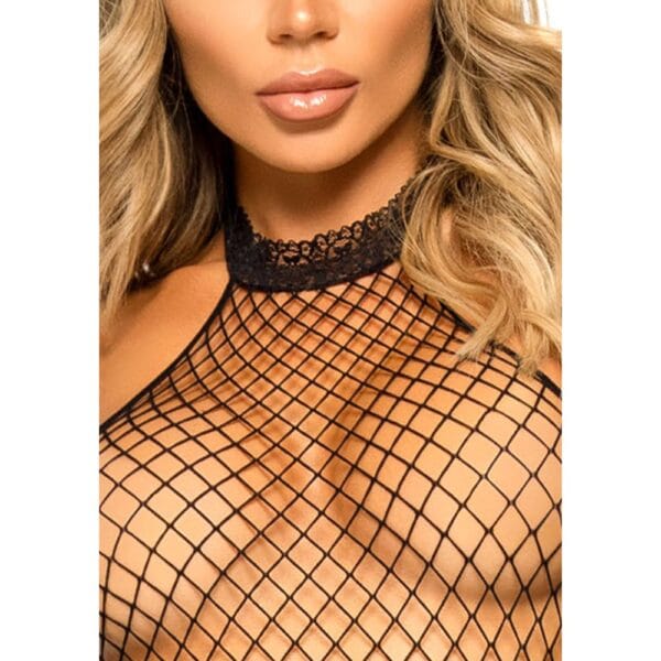 Leg Avenue Racer Neck Crotchless Net Bodystocking – image number 4