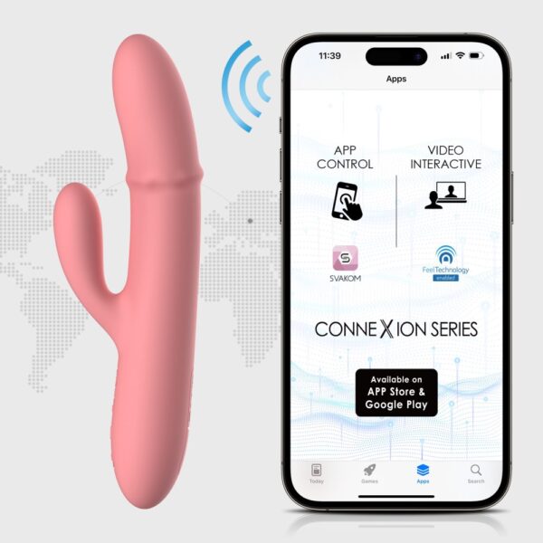 Svakom Mora Neo App Controlled Rabbit Vibrator with Thrusting Beads – image number 6