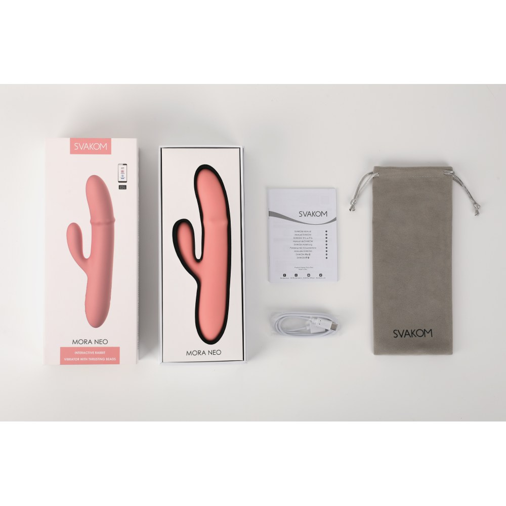 Svakom Mora Neo App Controlled Rabbit Vibrator with Thrusting Beads – image number 7