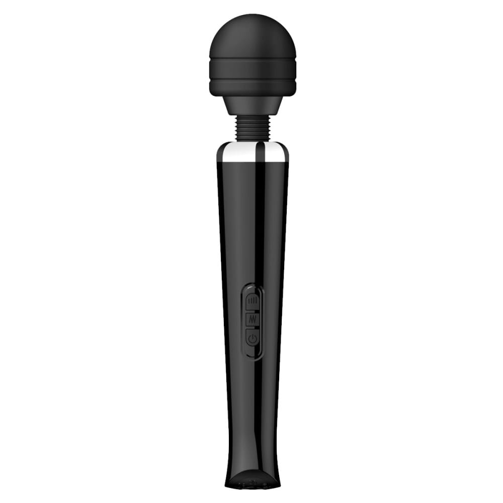 Loving Joy Black Rechargeable Magic Wand Vibrator – image number 1