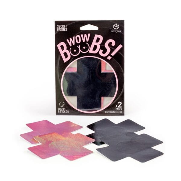 Secret Play Wow Boobs Cross Nipple Pasties – image number 1